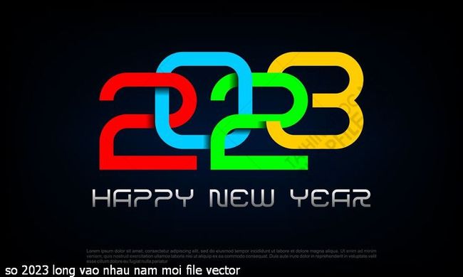 so 2023 long vao nhau nam moi file vector